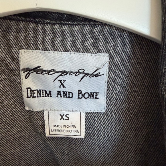 Coveted Free People Jean Jacket with Embroidery and Beadwork XS - Picture 2 of 12